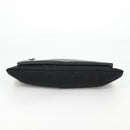 PRADA Clutch Bag Saffiano Nylon Zwart Zilver Auth am9108V-6