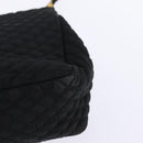 BALLY Chain Shoulder Bag Nylon Black Gold Auth am9111-16