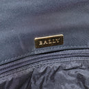 BALLY Chain Shoulder Bag Nylon Black Gold Auth am9111-19