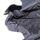 BALLY Chain Shoulder Bag Nylon Black Gold Auth am9111-21