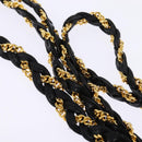 BALLY Chain Shoulder Bag Nylon Black Gold Auth am9111-8