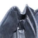 BALLY Chain Shoulder Bag Leather Black Gold Auth am9112-21