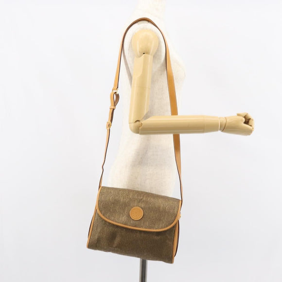 GUCCI Shoulder Bag Leather Beige Gold 001 14 0712 Auth am9113