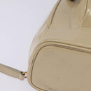 GUCCI Bamboo Body Bag Patent leather Beige Gold 007 2113 0127 Auth am9114-10