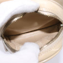 GUCCI Bamboo Body Bag Patent leather Beige Gold 007 2113 0127 Auth am9114-21