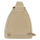 GUCCI Bamboo Body Bag Patent leather Beige Gold 007 2113 0127 Auth am9114-3