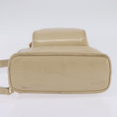 GUCCI Bamboo Body Bag Patent leather Beige Gold 007 2113 0127 Auth am9114-9