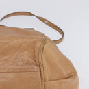 Chloe Etel Hand Bag Leather 2way Beige Gold Auth am9116-16