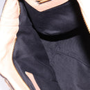 Chloe Etel Hand Bag Leather 2way Beige Gold Auth am9116-21