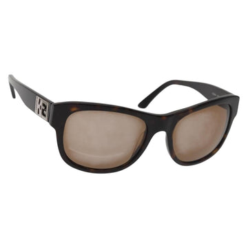FENDI Sunglasses plastic Brown Auth am9120