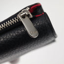 Christian Dior Bifold Wallet Leather Navy Auth am9127-13
