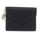 Christian Dior Bifold Wallet Leather Navy Auth am9127-2