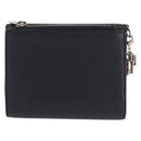 Christian Dior Bifold Wallet Leather Navy Auth am9127-3