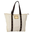 LOUIS VUITTON Antigua Cabas GM Tote Bag Ecru M40033 LV Auth am9129-1