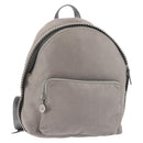 Stella MacCartney Falabella Chain Backpack Suede Gray Silver 410905 Auth am9133-1
