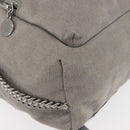Stella MacCartney Falabella Chain Backpack Suede Gray Silver 410905 Auth am9133-15
