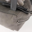 Stella MacCartney Falabella Chain Backpack Suede Gray Silver 410905 Auth am9133-18
