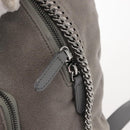 Stella MacCartney Falabella Chain Backpack Suede Gray Silver 410905 Auth am9133-19
