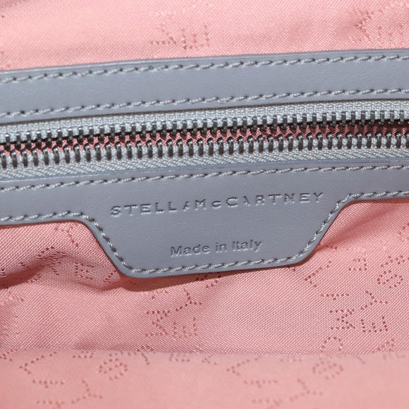 Stella MacCartney Falabella Chain Backpack Suede Gray Silver 410905 Auth am9133