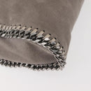 Stella MacCartney Chain Falabella Bag Suede Gray Silver 371223 Auth am9134-16