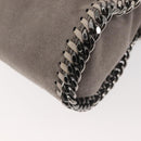 Stella MacCartney Chain Falabella Bag Suede Gray Silver 371223 Auth am9134-17