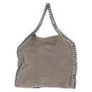 Stella MacCartney Chain Falabella Bag Suede Gray Silver 371223 Auth am9134-13