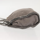 Stella MacCartney Chain Falabella Bag Suede Gray Silver 371223 Auth am9134-4