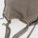 Stella MacCartney Chain Falabella Bag Suede Gray Silver 371223 Auth am9134-6