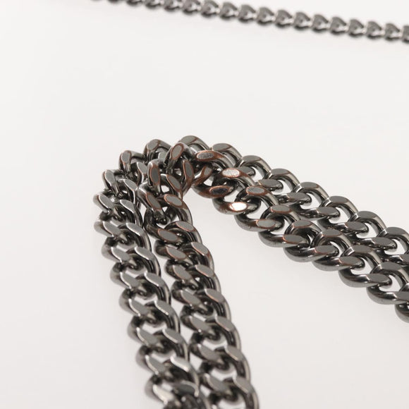 Stella MacCartney Chain Falabella Bag Suede Gray Silver 371223 Auth am9134