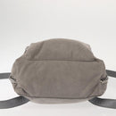 Stella MacCartney Falabella Chain Backpack Suede Gray Silver 410905 Auth am9135-5