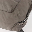 Stella MacCartney Falabella Chain Backpack Suede Gray Silver 410905 Auth am9135-16