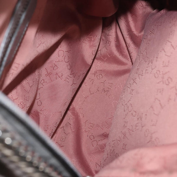 Stella MacCartney Falabella Chain Backpack Suede Gray Silver 410905 Auth am9135