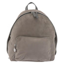 Stella MacCartney Falabella Chain Backpack Suede Gray Silver 410905 Auth am9135-13