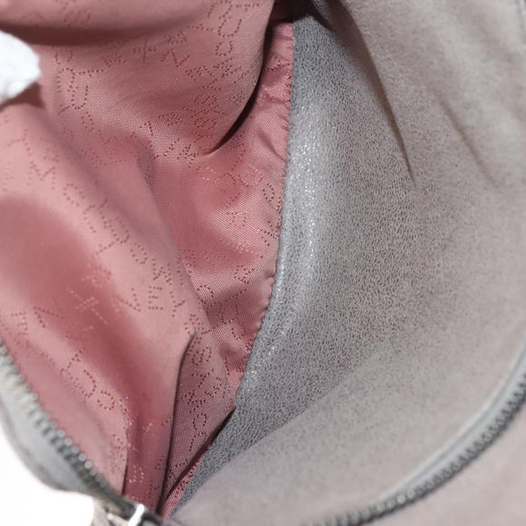 Stella MacCartney Falabella Chain Backpack Suede Gray Silver 410905 Auth am9135