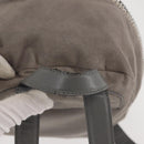 Stella MacCartney Falabella Chain Backpack Suede Gray Silver 410905 Auth am9135-7