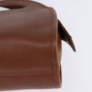 Coach Hand Bag Leather 2way Brown Auth am9143-17