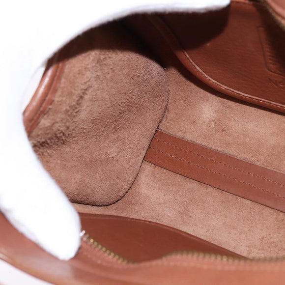 Coach Hand Bag Leather 2way Brown Auth am9143