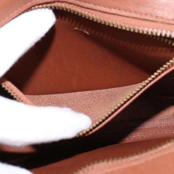 Coach Hand Bag Leather 2way Brown Auth am9143