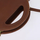 Coach Hand Bag Leather 2way Brown Auth am9143-7