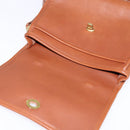 Coach Hand Bag Leather 2way Brown Gold Auth am9144-9