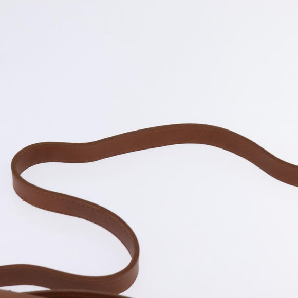 Coach Hand Bag Leather 2way Brown Gold Auth am9144