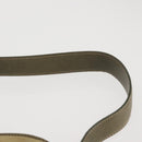 Coach Shoulder Bag Suede Leather Khaki Silver Auth am9145-8