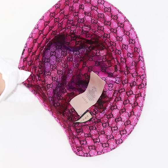 GUCCI Bucket Hat Nylon S Pink 697361 Auth am9146V