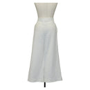 CHANEL Bottoms Pants Nylon White CC Auth am9147M-2