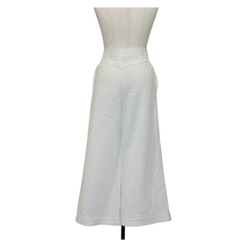 CHANEL Bottoms Pants Nylon White CC Auth am9147M - 0