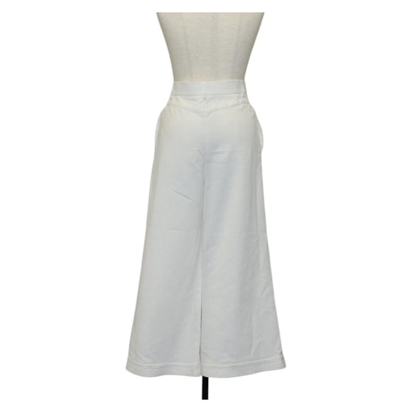 CHANEL Bottoms Pants Nylon White CC Auth am9147M