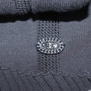 CHANEL One Piece Cotton Black CC Auth am9148-10