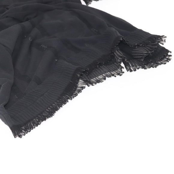 CHANEL One Piece Cotton Black CC Auth am9148