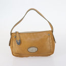 BALLY Hand Bag Canvas Leather 2Set Beige White Auth am9153-10