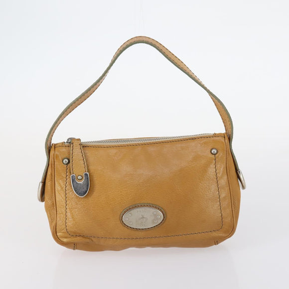 BALLY Handtas Canvas Leer 2Set Beige Wit Auth am9153